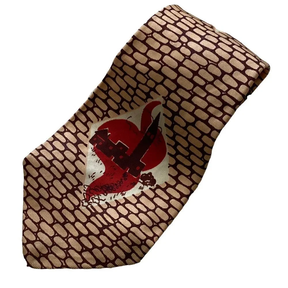 Arrow Vtg 1940s Men's Tie Cravat Cowboy Horse Swing Rockabilly